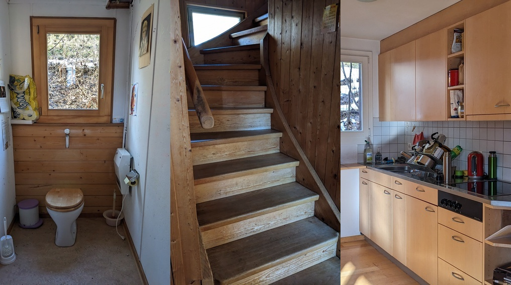 Toilette Treppe Küche